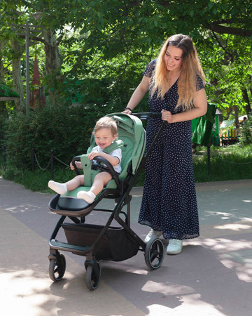 Carrello Alfa Wózek Głęboko-Spacerowy 2w1 Falcon Grey