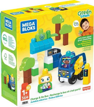Mattel Mega Bloks Ekoautobus Zestaw Klocków EKO HDX90